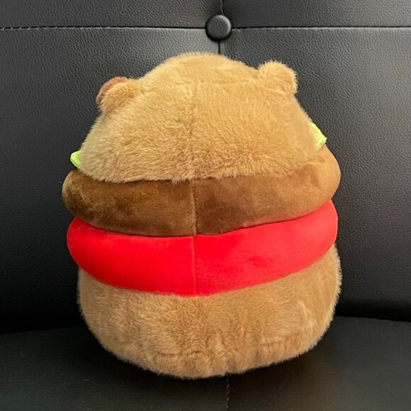 Big Capybara Cheeseburger Stuffed Plush!  9"  NWT - Picture 4 of 7